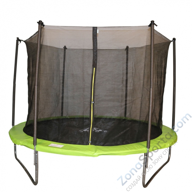 Батут DFC Jump 14ft складной, c сеткой, цвет apple green