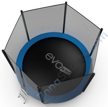Батут Evo Jump External 10ft (Blue) с нижней сетью