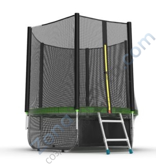 Батут Evo Jump External 6ft (Green) с нижней сетью