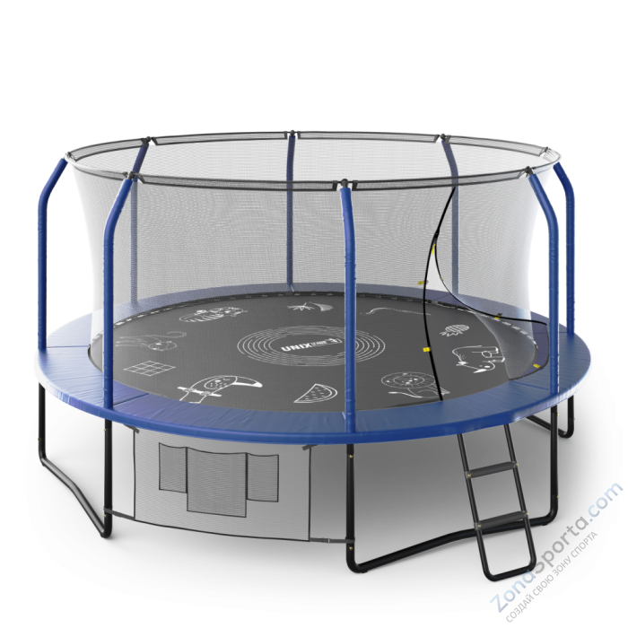 Батут UNIX line Supreme Game 14 ft (blue) TRUSUG14BL