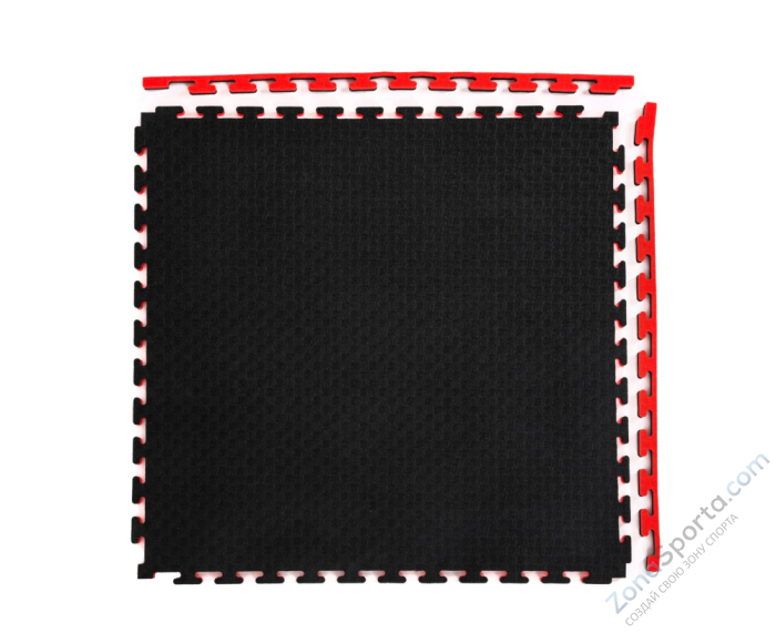 Будо-мат DFC, 100 x 100 см, 20 мм, цвет чёрно-красный