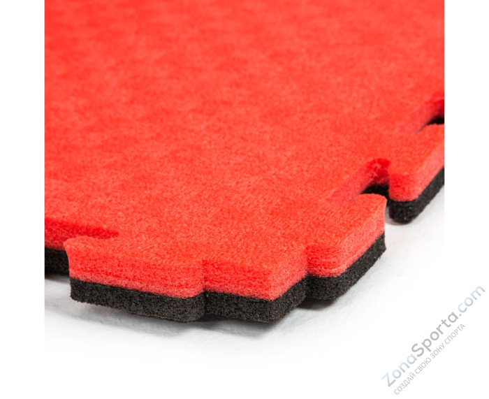 Будо-мат DFC, 100 x 100 см, 20 мм, цвет чёрно-красный