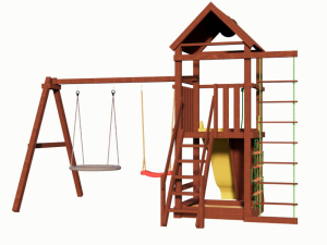 Детская деревянная площадка Smile Big Net