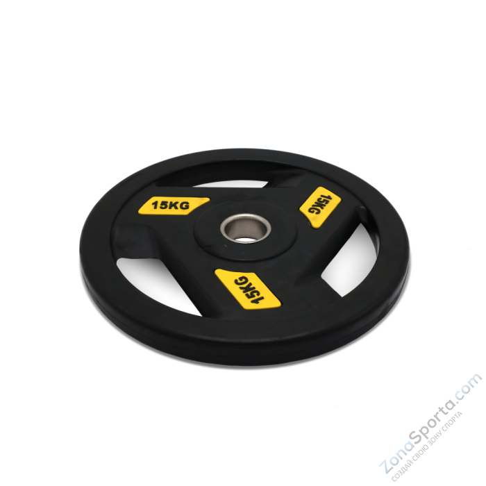 Диск обрезиненный c хватом Unix Fit Pro 15 кг, 51 мм