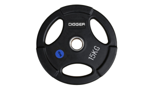 Диск олимпийский обрезиненный 3-х хватовый 15кг Hasttings Digger HD51C1C-15