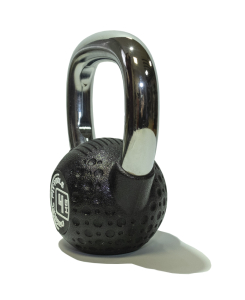 Гиря 4 кг с хромированной ручкой полиуретановая (CPU) Original FitTools