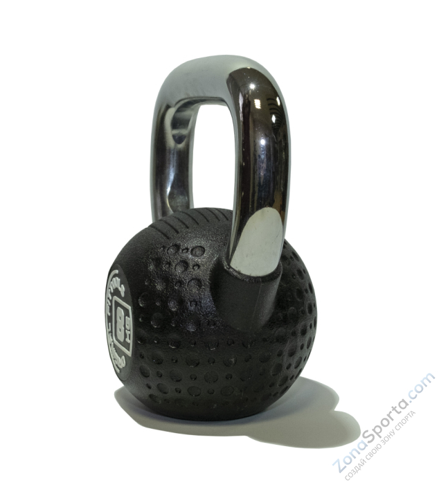 Гиря 8 кг с хромированной ручкой полиуретановая (CPU) Original FitTools