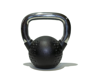 Гиря 8 кг с хромированной ручкой полиуретановая (CPU) Original FitTools