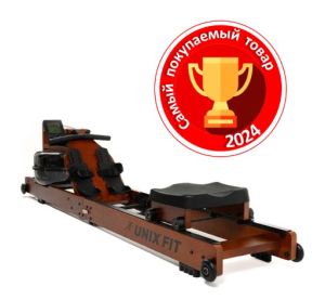 Гребной тренажер Unix Fit Wood Rower Dark