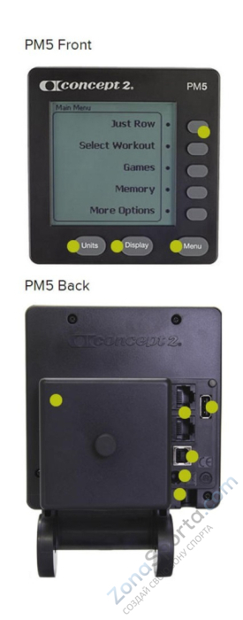 Гребной тренажер Concept2 Model E (PM5) 2713