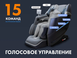 Массажное кресло Fujimo Combat 4D Серый