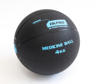 Мяч медицинский 4 кг обрезиненный OKPRO
