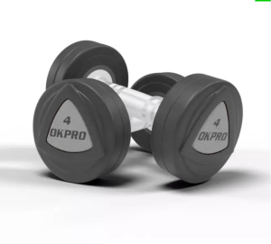 Набор полиуретановых гантелей от 12 до 30 кг (шаг 2 кг) OKPRO OK1032B-12-30-G