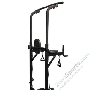 Силовая стойка для подтягиваний с эспандерами Royal Fitness HB-DG006