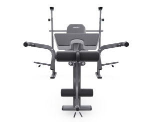 Скамья со стойками под штангу широкий хват, с партой для бицепса DFC D702 PRO