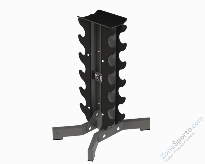 Стойка для 5 пар гантелей вертикальная Original FitTools FT-T5