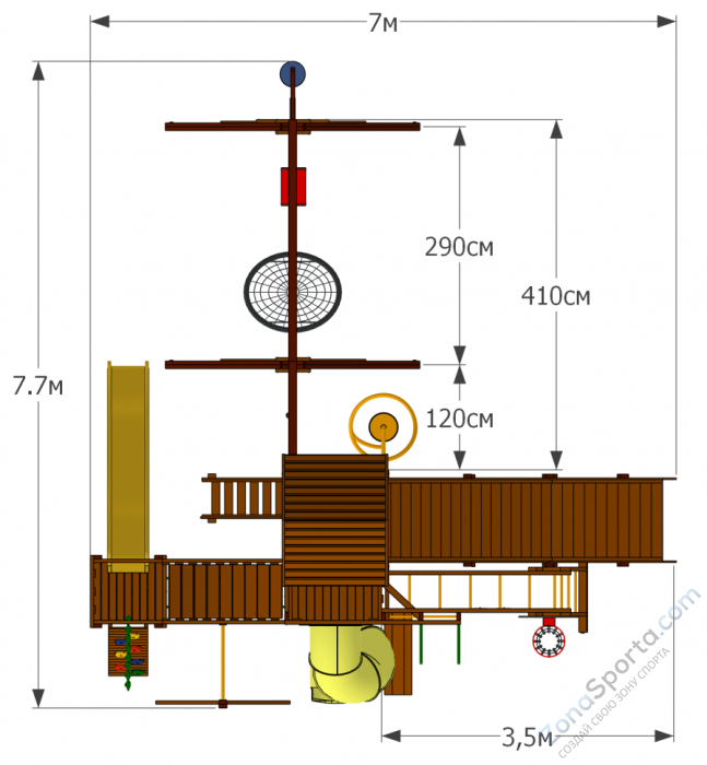 Всесезонная площадка Mark Spring Turbo 17