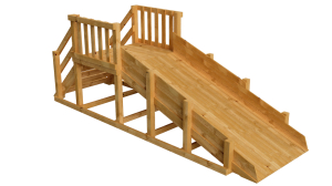 Зимняя деревянная заливная горка Ледянка (пропитка)