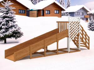 Зимняя горка IgraGrad Snow Fox скат 5 м мод.2