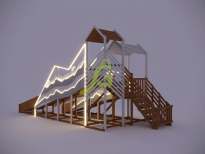 Зимняя горка IgraGrad Snow Fox скат 8 и 5 м мод.2