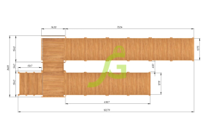 Зимняя горка IgraGrad Snow Fox скат 8 и 5 м мод.3